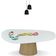 Mesa De Jantar Cone Oval Orgânica 140x90cm