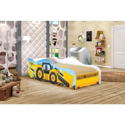 Cama Infantil Premium Kids Trator Amarelo