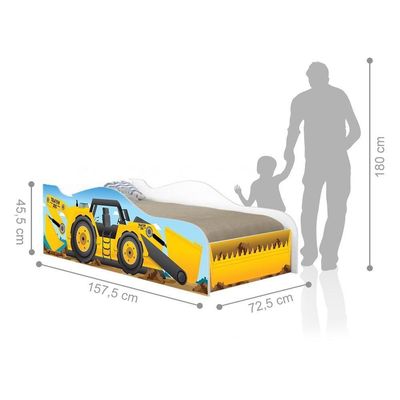 Cama Infantil Premium Kids Trator Amarelo