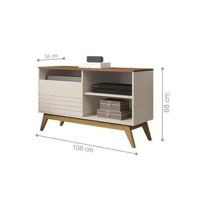 Rack American 1 Porta Off White Freijo