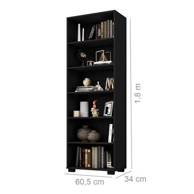 Armário Multiuso 2 Portas Samara Preto