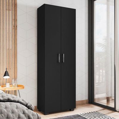 Armário Multiuso 2 Portas Samara Preto