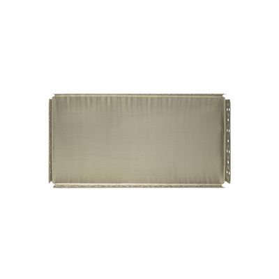 Bandeja retangular em aço inox Wolff Garden 30x25x4cm champanhe