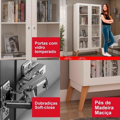 Estante Livros Genialflex Malta 1 Porta