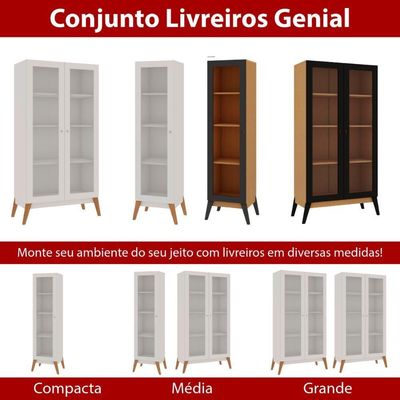 Estante Livros Genialflex Malta 1 Porta