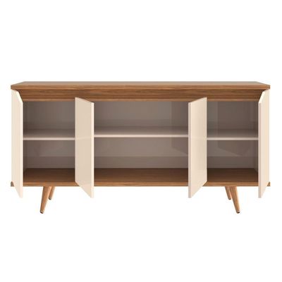 Buffet 4 Portas London Off White Noce