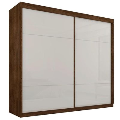 Guarda Roupa Londres Duas Portas Deslizantes Malbec Off White