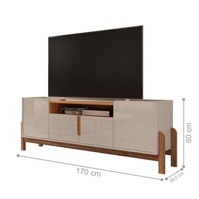 Rack Para Sue Off White Cedro 4 Portas