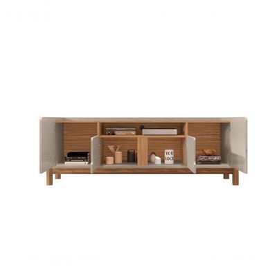 Rack Para Sue Off White Cedro 4 Portas