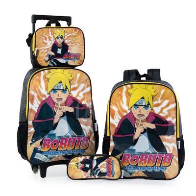 Lancheira Escolar Masculina Boruto U / Amarelo