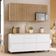 Cozinha Completa 5 Portas E 5 Gavetas 100% Mdf Rainha Branco/nature Nesher Branco/nature