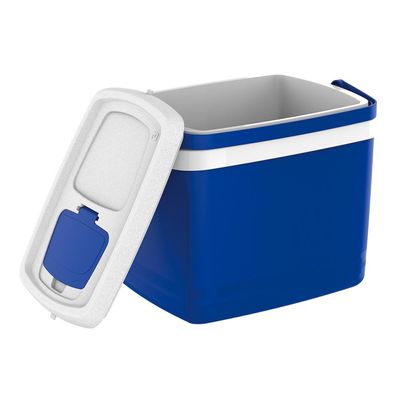Caixa Térmica Cooler 32L com tampa de acesso rápido Azul Tropical Soprano