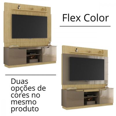 Estante Torino Para Tv 70" Madeirado Reflecta Flex Wood
