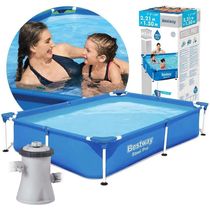Piscina Estrutural Infantil Litros Splash Juniors Com Bomba Bestway 110v