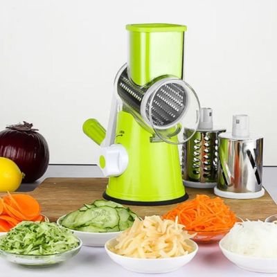 Cortador Ralador De Legumes Fatiador Verduras Frios Queijos Processador Multifuncional 3 Laminas Manual