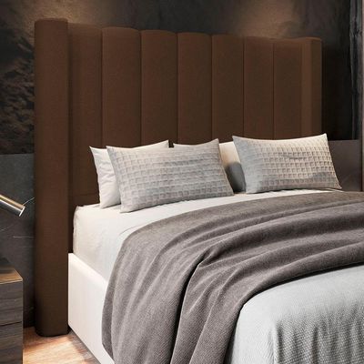 Cabeceira Casal Cama 140cm Claire I02 Bouclê Marrom - Mpozenato