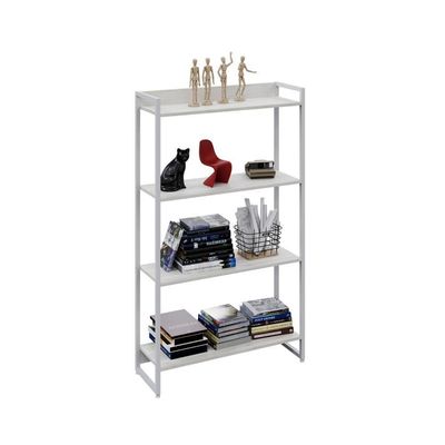 Estante Dynamica 80x30x146cm C/04 Prateleiras Snow / Est.branca Snow / Est.branca