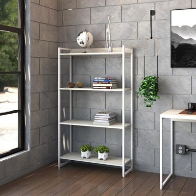Estante Dynamica 80x30x146cm C/04 Prateleiras Snow / Est.branca Snow / Est.branca