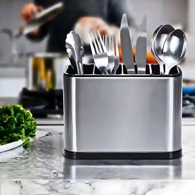 Dispenser Porta Talher Inox 4 Divisórias