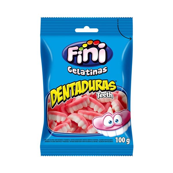 Bala Gelatina Dentadura Fini 100g