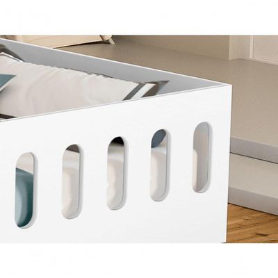 Cama Infantil Casal Penélope Estilo Montessoriano Com Colchão Incluso