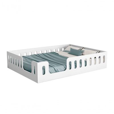 Cama Infantil Casal Penélope Estilo Montessoriano Com Colchão Incluso