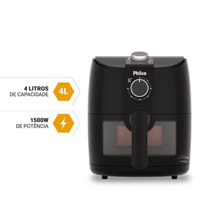Air Fryer Philco 4L Revestimento Redstone 1500W PAF40A 110V