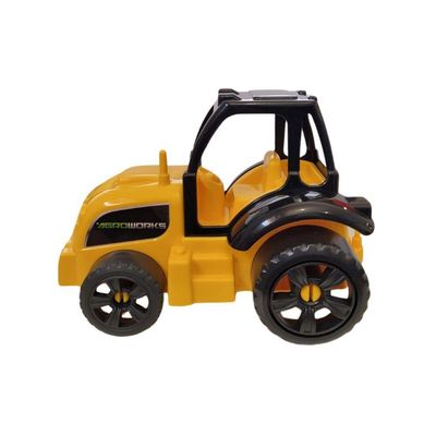 Trator Agroworks Amarelo - Ggb Brinquedos