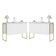 Conjunto De Buffets Industriais Milão Branco Dourado