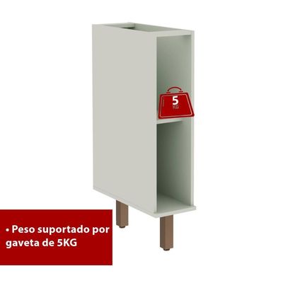 Balcão De Cozinha Genialflex Iluminata Hortelã