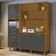 Cozinha Compacta Loft Imperatriz 6 Portas 2 Gavetas 100% Mdf Freijó/grafite Nesher Freijó/grafite