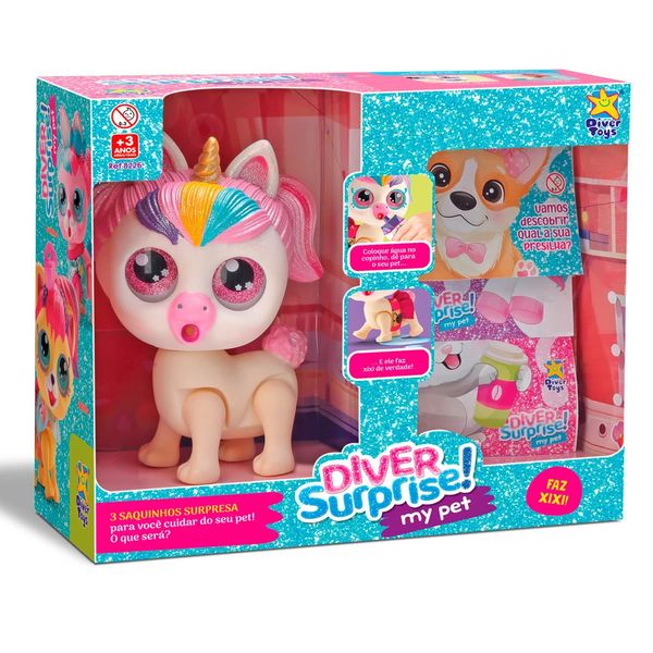 Diver Surprise My Pet Faz Xixi - Item Sortido Diver Surprise Meu Pet Faz Xixi