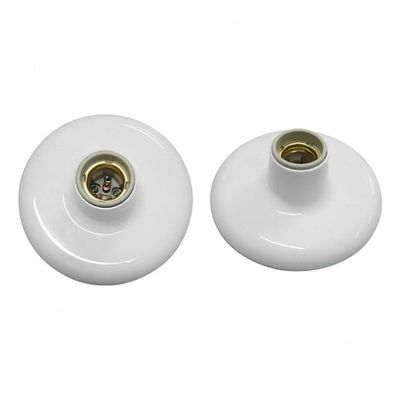 Plafon Plástico Branco Soquete E-27 Porcelana Blister Foxlux
