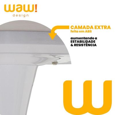 Mesa Saarinen Tulipa Jantar Oval 120x80cm Tampo Marmorizado
