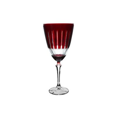 Taça para água em cristal L'Hermitage Elizabeth 350ml vermelha