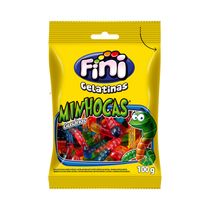 Bala Gelatina Minhocas Brilho Fini 100g
