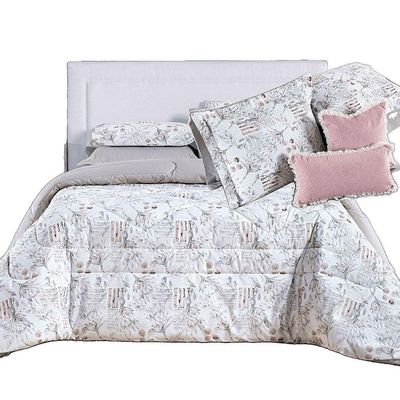 Kit Coordenado Edredom E Cobre Leito Sensuale King Protea 4 Peças - 80% Algodão, 20% Poliéster