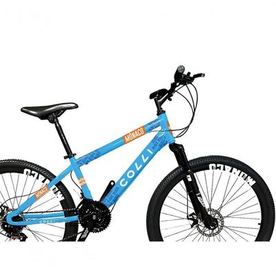 Bicicleta Colli Mônaco Aro 26 Disco 21 V Rapid Fire Cor Vermelho Tamanho Do Quadro 13,5 Azul