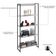 Estante Dynamica 80x30x187cm C/05 Prateleiras Branco Chess / Est.preta Branco Chess / Est.preta