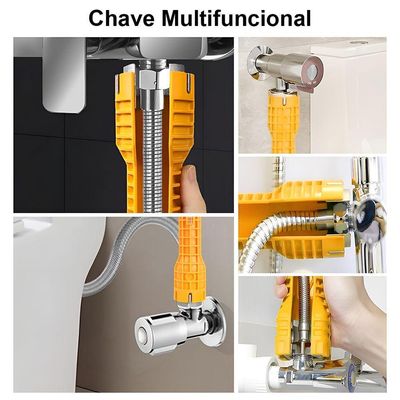 Kit Chave Hidraulica De Pia Bom-3205 8 Em 1 Ferramenta Profissional Para Apertar Instalar Torneira