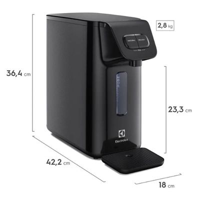 Purificador Electrolux 3 Níveis Efficient PE15 Preto Bivolt