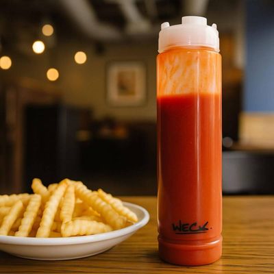 Bisnaga Invertida 710ml Molhos Weck Ketchup Maionese Profissional Hambúrguer Lanchonete