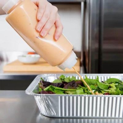 Kit 3 Bisnagas Invertida 470ml 590ml 710ml para Molhos Weck Profissional Delivery Restaurante