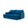 Sofá Retrátil Sem Caixa 3 lugares Solomons Velosuede Azul Marinho 180 cm