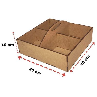 Porta Guardanapo E Sachê Em Mdf - Kit 5 Unidades