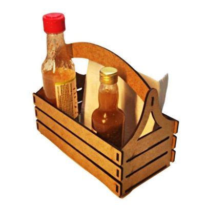 Porta Guardanapo E Sachê Em Mdf - Kit 10 Unidades