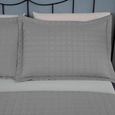 Kit Cobre Leito Matelado Copacabana 3 Peças Casal 100% Poliéster Percal 300 Fios - Cinza