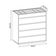 Cômoda Belize Versátile Com 5 Gavetas E Organizador Tampo De Vidro 90cm Branco