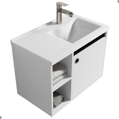 Conjunto Gabinete Com Cuba E Espelheira Juárez Branco Preto
