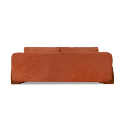 Sofá 3 Lugares Yves Bouclé Terracota 200 cm
